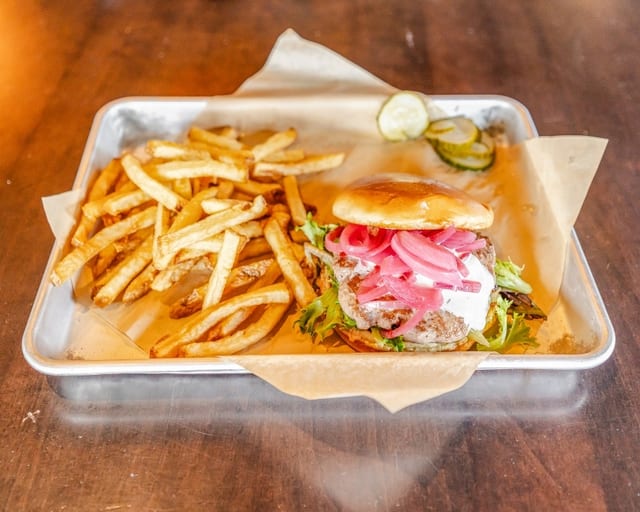 Lamb Burger.