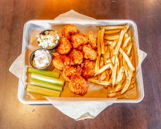 Buffalo Shrimp Basket.